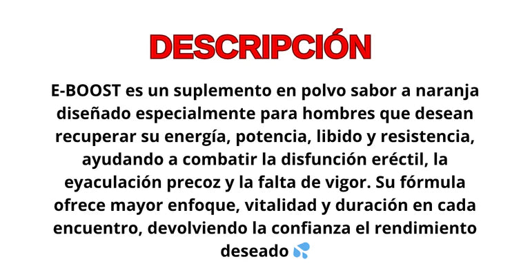 E BOOST - VIGORIZANTE NATURAL